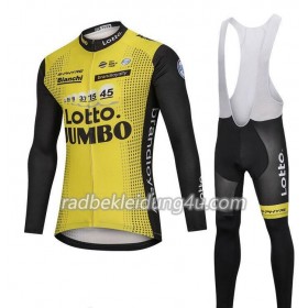 Set Langarmtrikot + Trägerhose Lange 2018 LottoNL-Jumbo N001